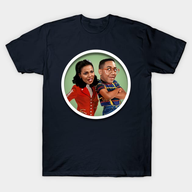 Steve Urkel and Laura Winslow T-Shirt by Zbornak Designs